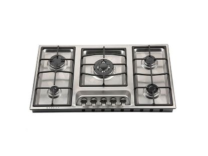 تصویر اجاق گاز 5 شعله صفحه‌ای استیل مدل G950 گرویتی