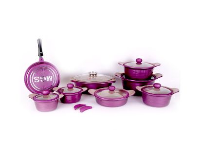 تصویر سرویس قابلمه 23 پارچه MGS طرح  کره ای ِD