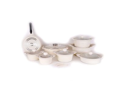 تصویر سرویس قابلمه 23 پارچه MGS طرح  کره ای ِD