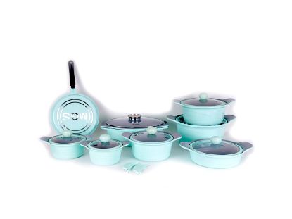 تصویر سرویس قابلمه 23 پارچه MGS طرح  کره ای ِD