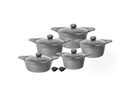 تصویر سرویس قابلمه 12 پارچه MGS طرح کره ای C