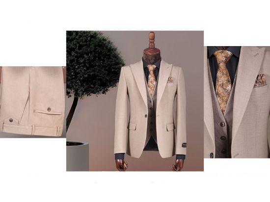 تصویر کت و شلوار تک دکمه ترک تیکن