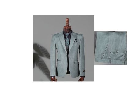 تصویر کت و شلوارترک سنجاقی تک دکمه دو چاک تیکن